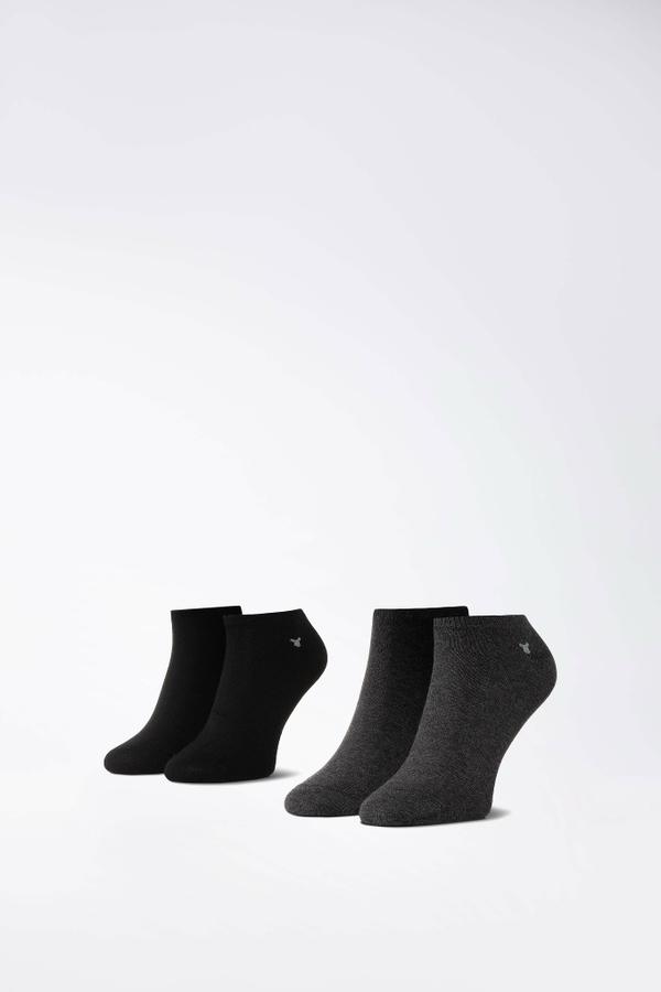 Ponožky Tom Tailor 90190C 35-38 BLACK/GREY Elastan,Polyamid,Bavlna