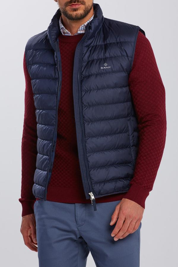 VESTA GANT THE LIGHT DOWN GILET modrá XXL