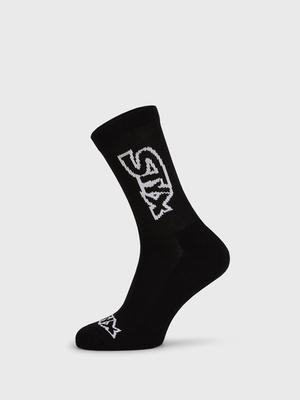 Černé vysoké ponožky  Logo 43-46 STYX