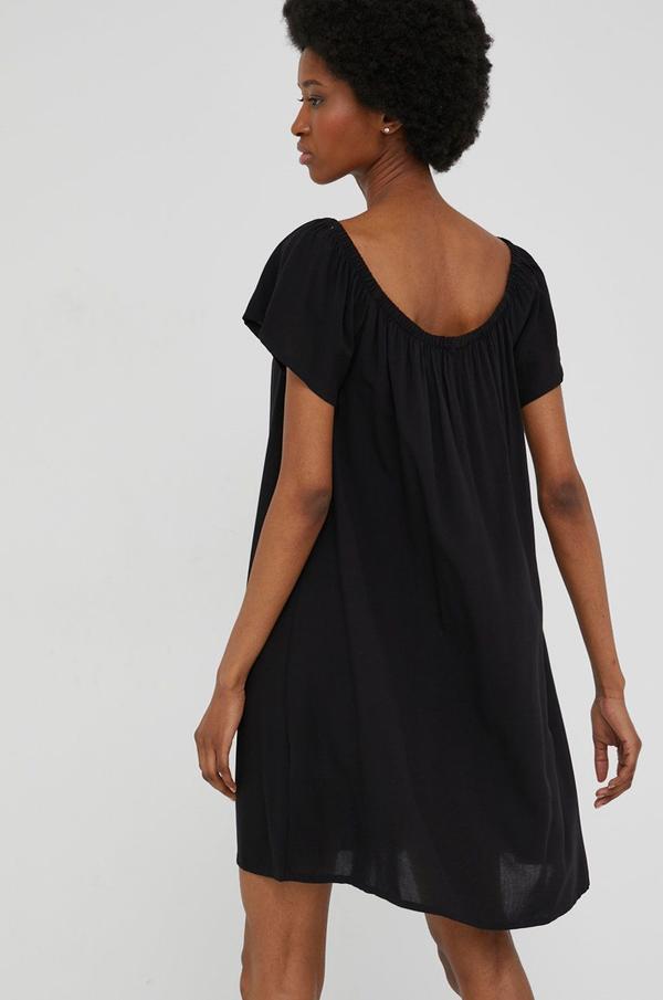 Šaty Answear Lab černá barva, mini, oversize