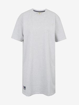 SuperDry Code T-Shirt Dress Šaty Šedá