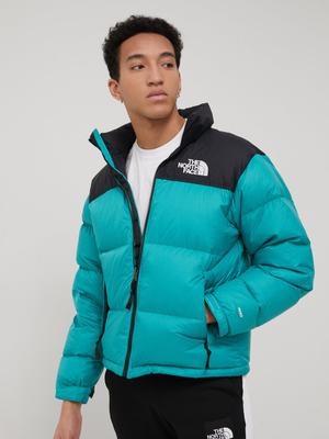 Péřová bunda The North Face M 1996 Rtro Npse Jkt pánská, zelená barva, zimní