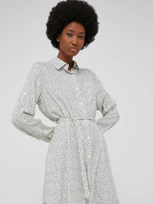 Šaty Answear Lab bílá barva, mini, jednoduchý