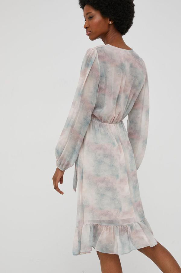 Šaty Answear Lab tyrkysová barva, mini, áčková