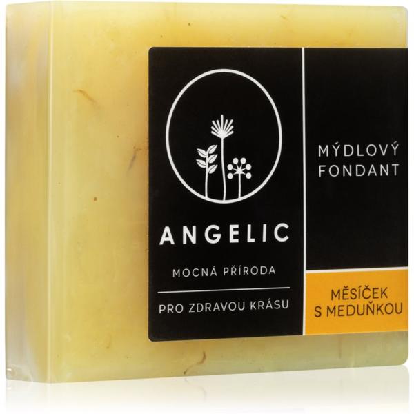Angelic Soap fondant Calendula & Melissa extra jemné přírodní mýdlo 105 g