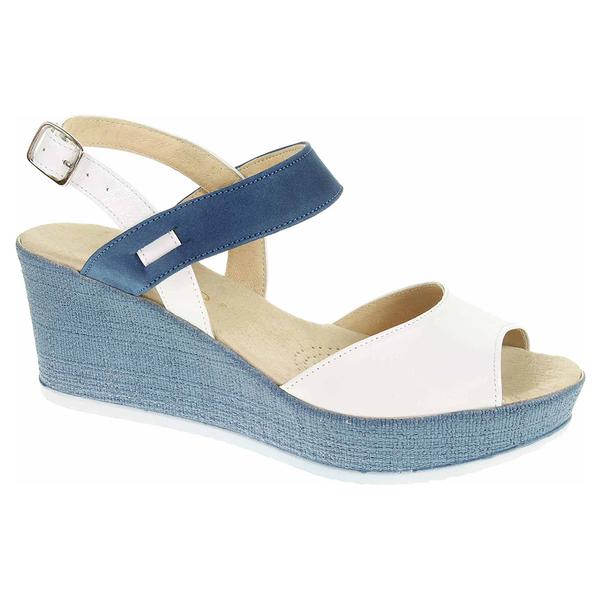 Dámské sandály J 3925 bílá-modrá 40