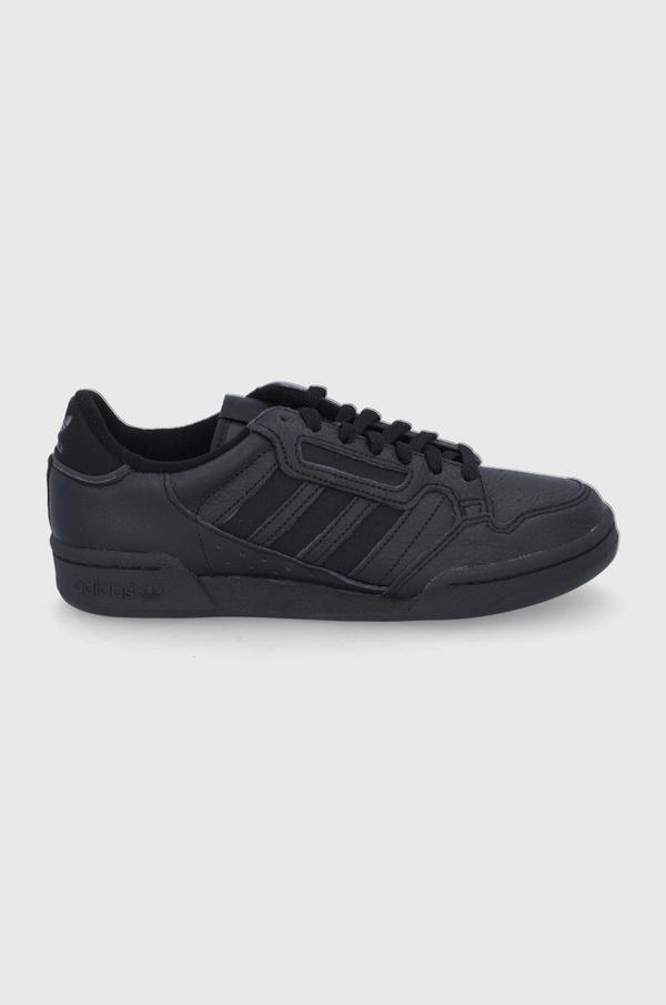 Kožené boty adidas Originals GW0187 černá barva