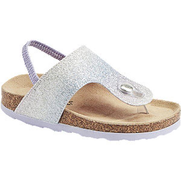 Stříbrné sandály Cupcake Couture
