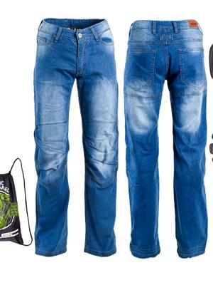 Pánské moto jeansy W-TEC Davosh  modrá  3XL