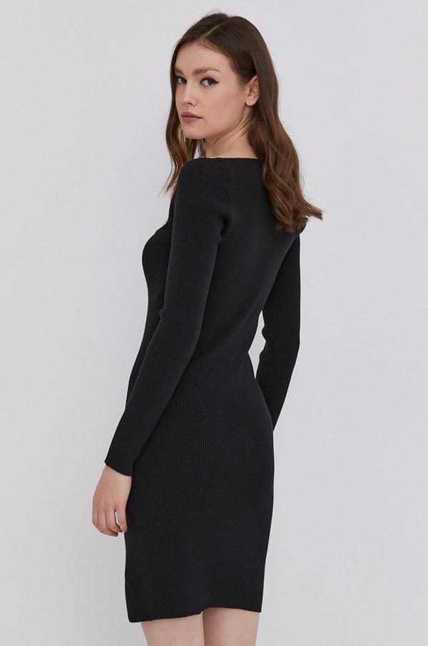 Šaty Answear Lab černá barva, mini, přiléhavé