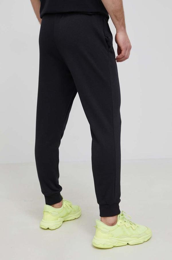 Kalhoty adidas pánské, černá barva, s aplikací
