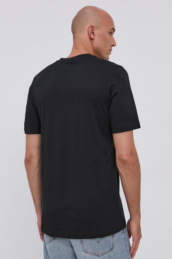 Bavlněné tričko adidas Performance GS7195 černá barva, s potiskem