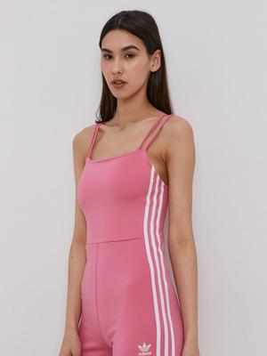 Overal adidas Originals H37785 růžová barva, cold shoulder