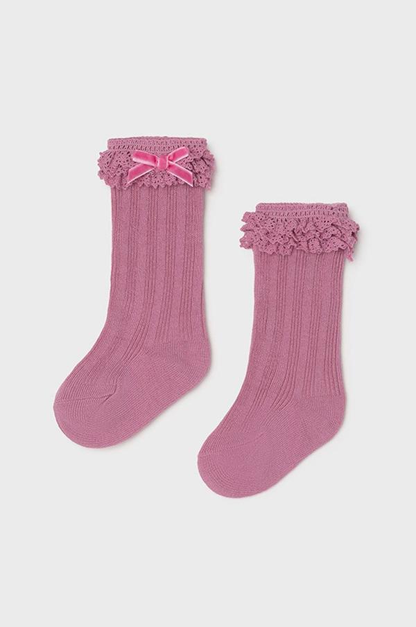 Dětské ponožky Mayoral fialová barva