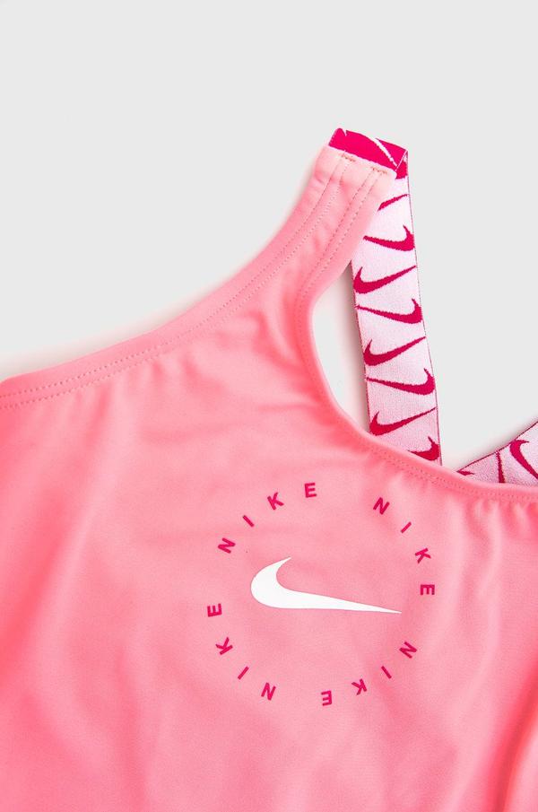 Dětské plavky Nike Kids růžová barva