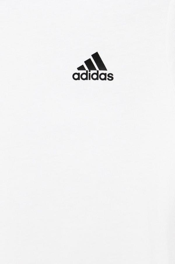 Dětské bavlněné tričko adidas Performance HD5973 bílá barva, s aplikací