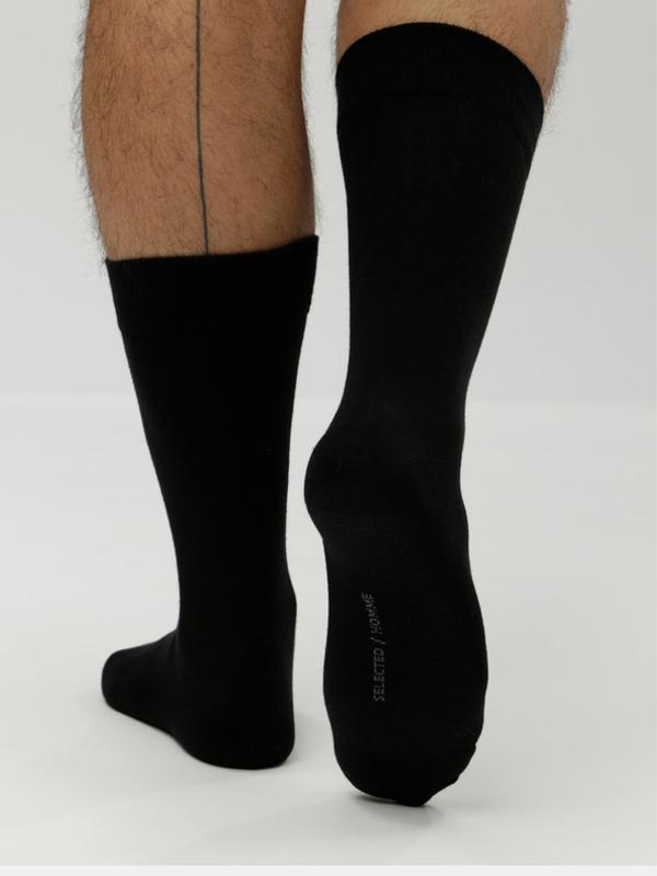 Selected Homme Cotton Ponožky 3 páry Černá