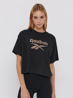 Bavlněné tričko Reebok Classic černá barva