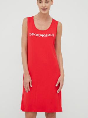 Šaty Emporio Armani Underwear červená barva, mini