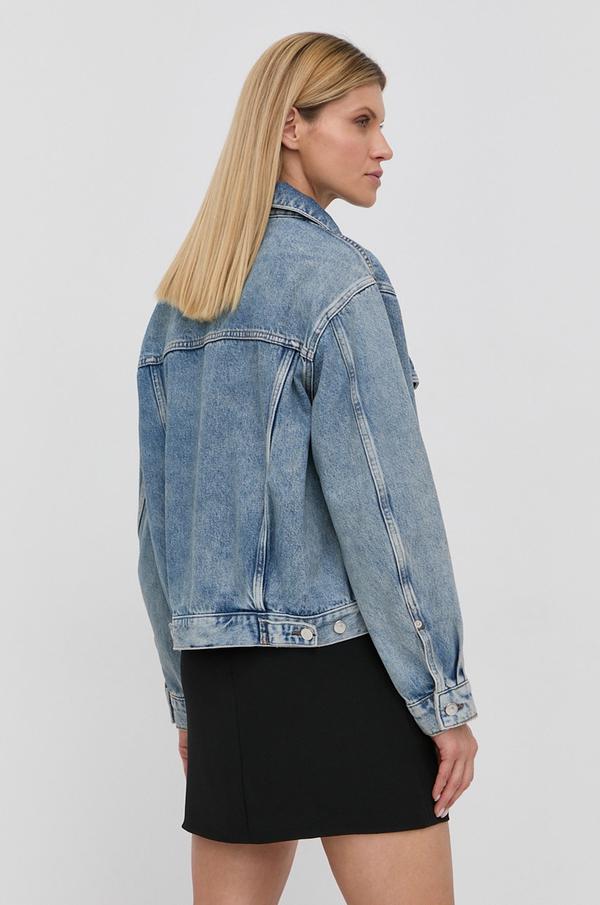 Džínová bunda The Kooples dámská, přechodná