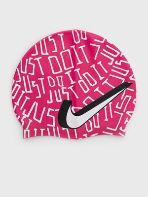 Plavecká čepice Nike Scribble růžová barva