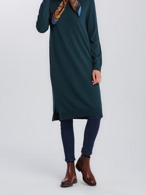 ŠATY GANT MERINO WOOL DRESS zelená XL