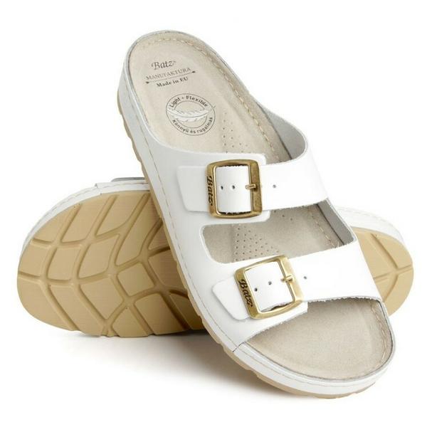 BATZ Zenna dámské pantofle bílé 1 pár, Velikost obuvi: 36