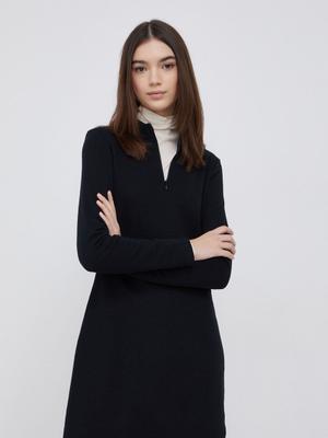 Šaty Dkny černá barva, mini, jednoduché