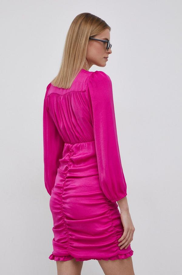 Šaty Only růžová barva, mini, přiléhavé