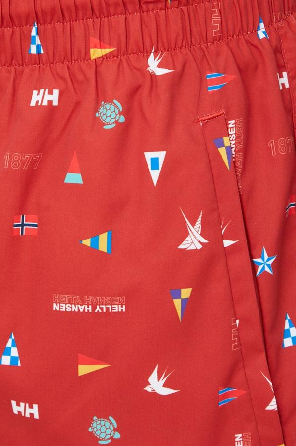 Plavkové šortky Helly Hansen červená barva