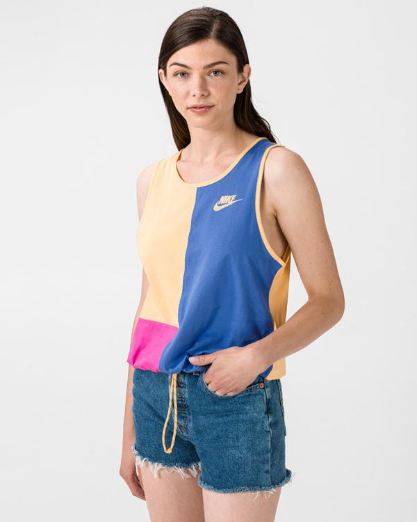 Nike Sportswear Icon Clash Tílko Modrá Žlutá