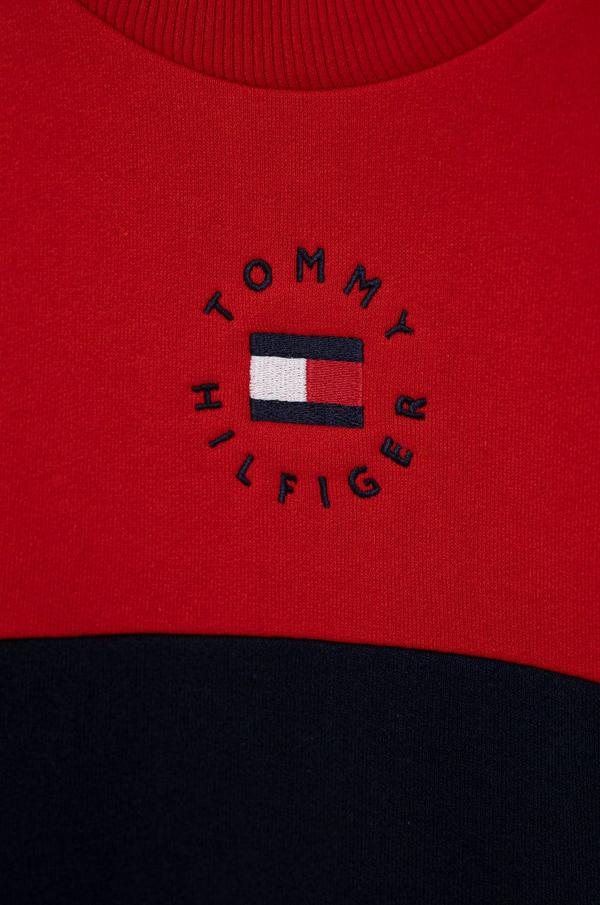 Dívčí šaty Tommy Hilfiger tmavomodrá barva, mini, jednoduché