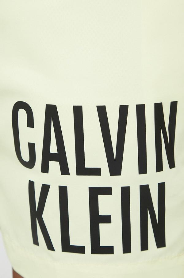 Plavkové šortky Calvin Klein žlutá barva