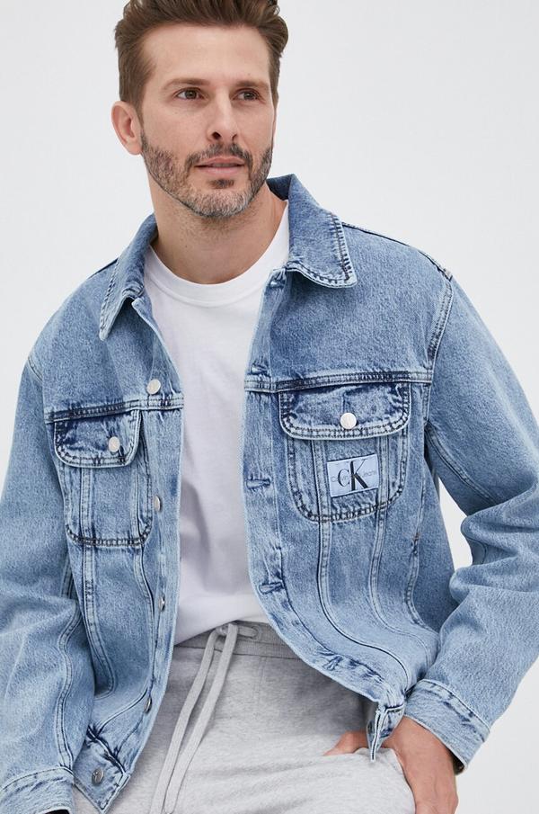 Džínová bunda Calvin Klein Jeans pánská, přechodná