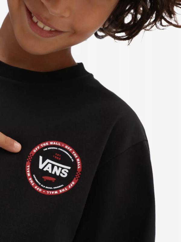 Vans Logo Check Triko dětské Černá
