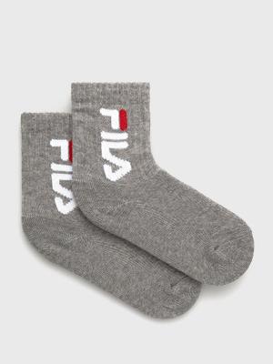 Dětské ponožky Fila (2-pack) šedá barva