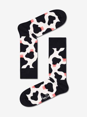 Happy Socks Cowzy Ponožky Černá Bílá