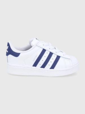 Dětské kožené boty adidas Originals Superstar GZ2881 bílá barva