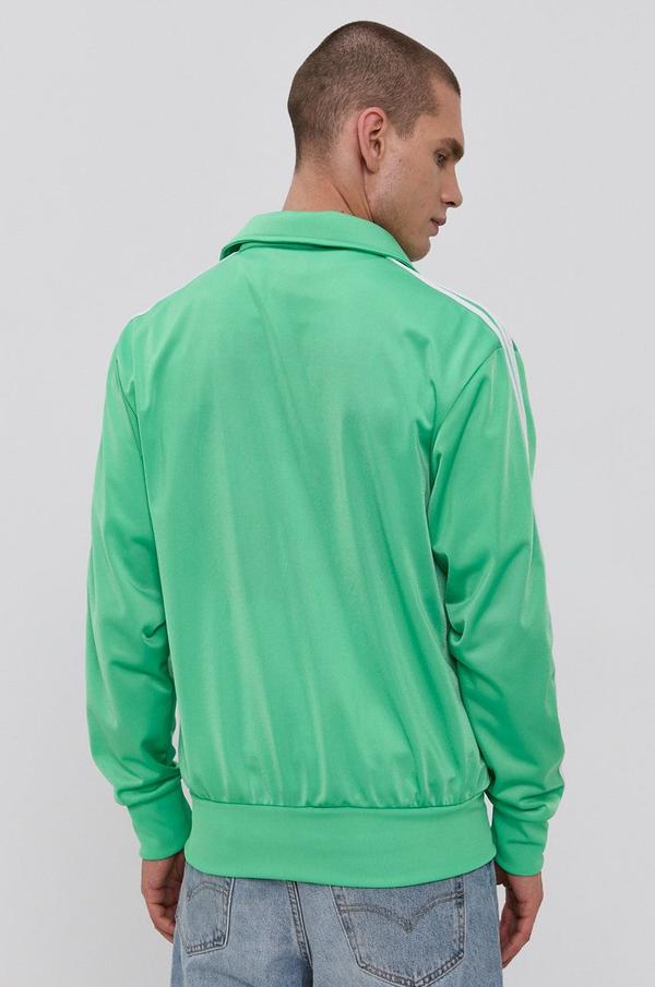 Mikina adidas Originals H06717 pánská, zelená barva, s aplikací