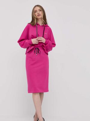 Sukně Liu Jo růžová barva, mini, jednoduchý