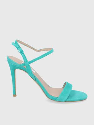 Semišové sandály Guess zelená barva