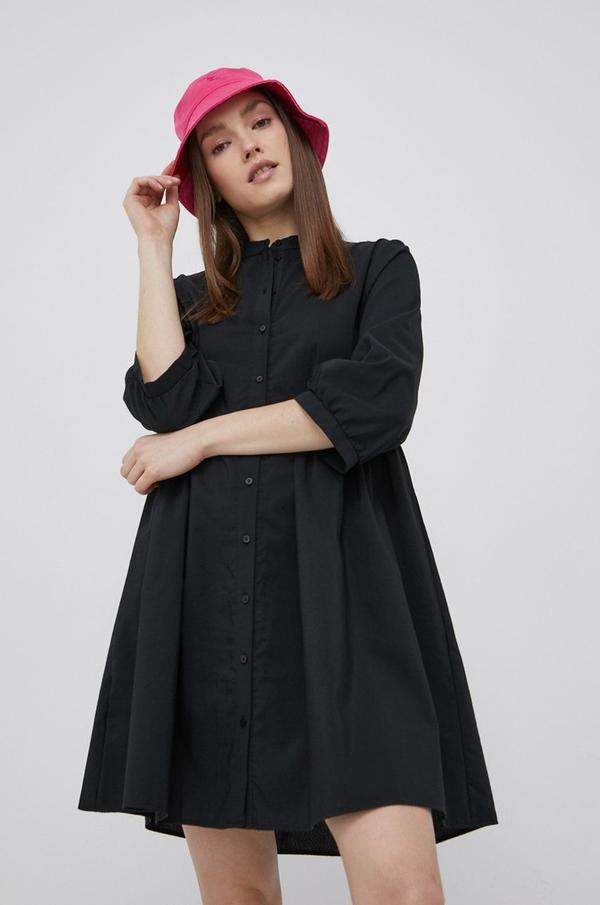 Šaty Vero Moda černá barva, mini, oversize