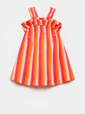 Dívčí šaty OVS oranžová barva, mini, áčkové