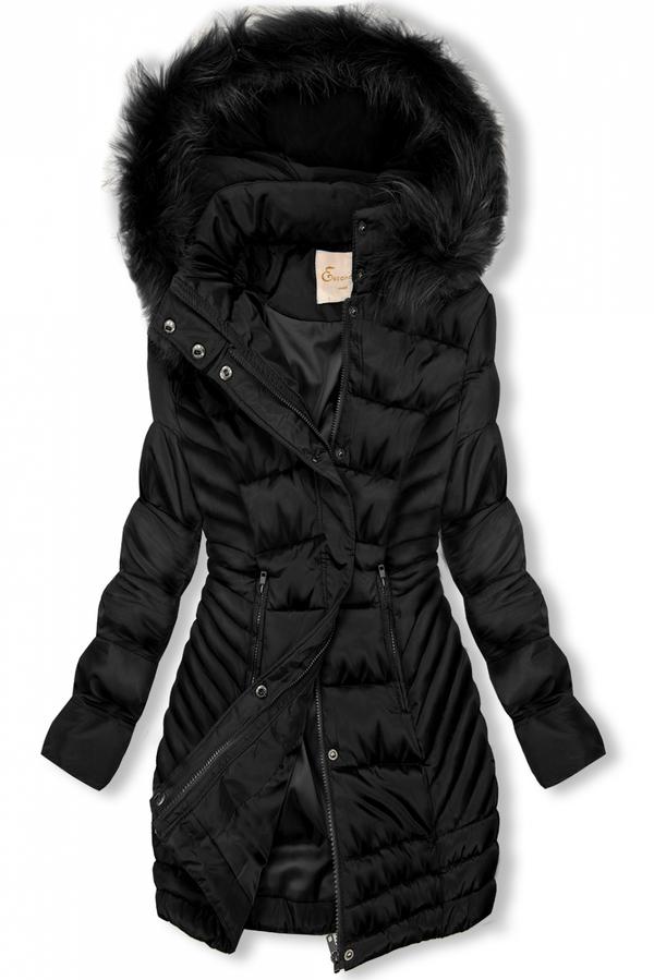Prošívaná zimní bunda černá