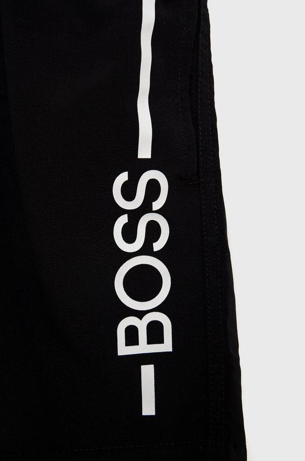 Dětské plavkové šortky Boss černá barva