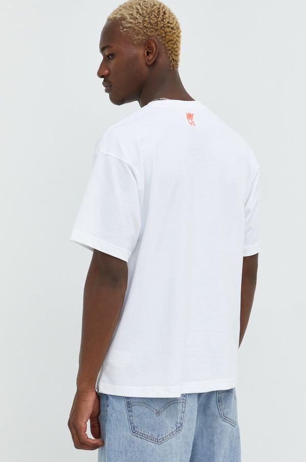 Bavlněné tričko adidas Originals Pride HC3076 bílá barva, s potiskem
