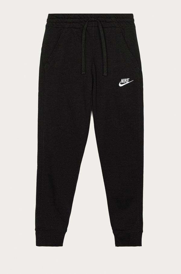 Kalhoty Nike Kids černá barva, hladké