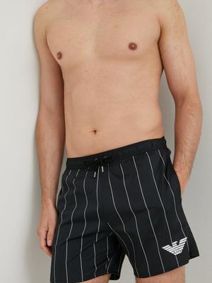 Plavkové šortky Emporio Armani Underwear černá barva