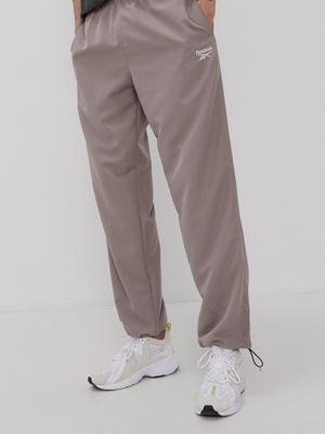 Kalhoty Reebok Classic GJ5873 pánské, hnědá barva, jednoduché