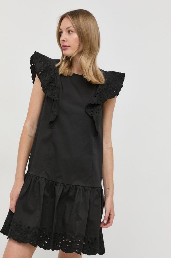 Šaty Marella černá barva, mini